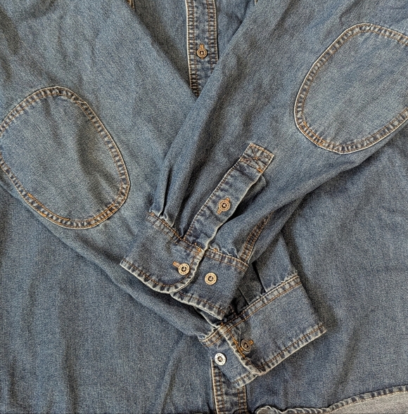 Work n' Sport Blue Denim Shirt 2XL - Picture 2 of 8